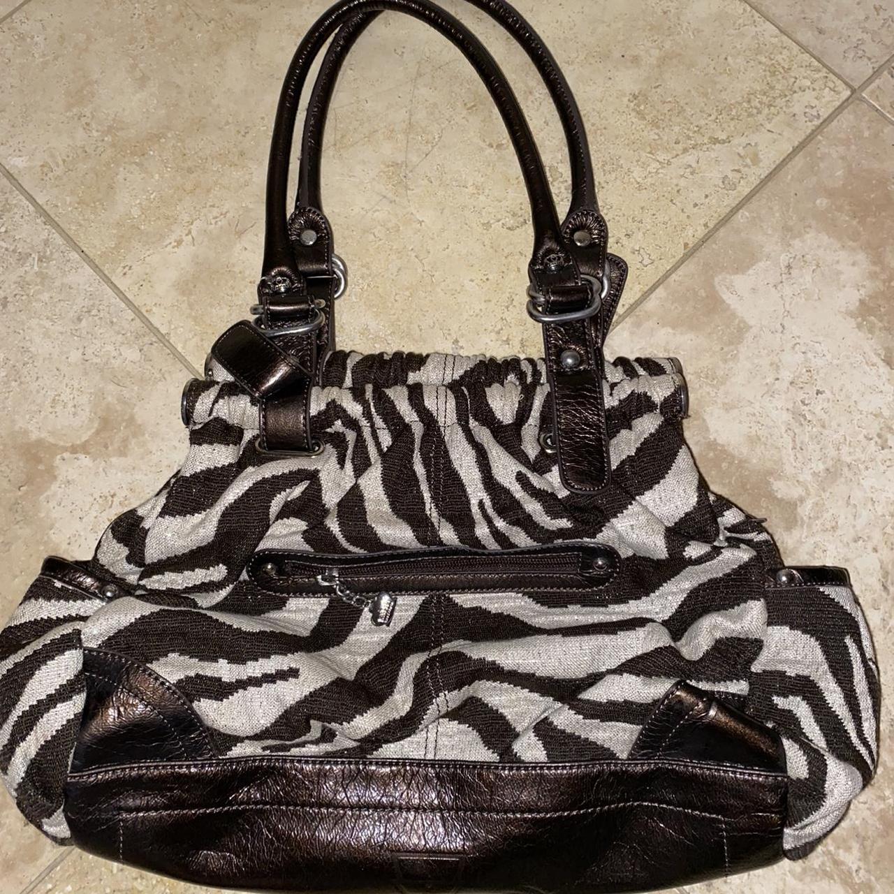 Pauls Boutique Zebra Print Purse/Bag Rarely... - Depop