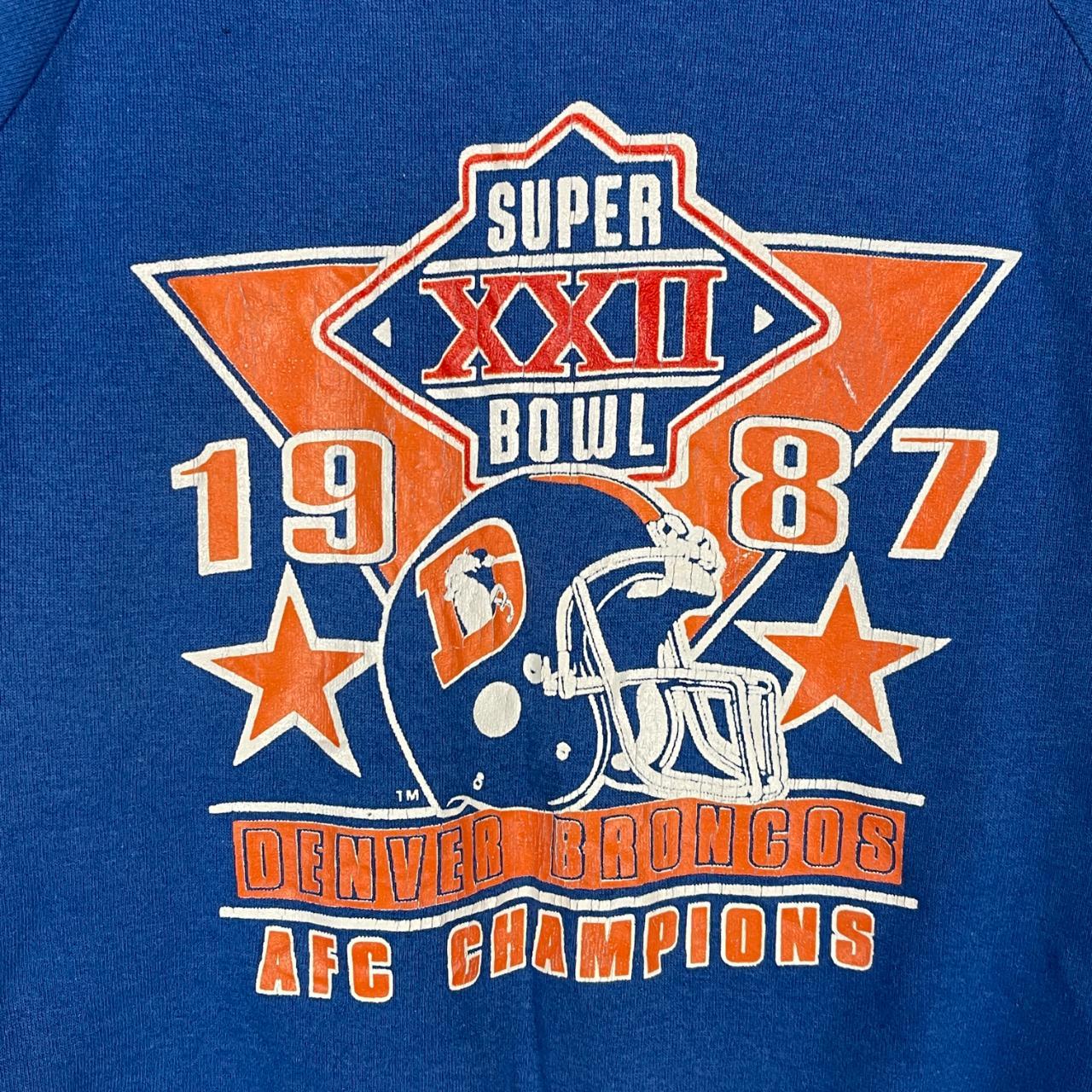 VTG 1987 Logo 7 NFL Denver Broncos Super Bowl XXII... - Depop