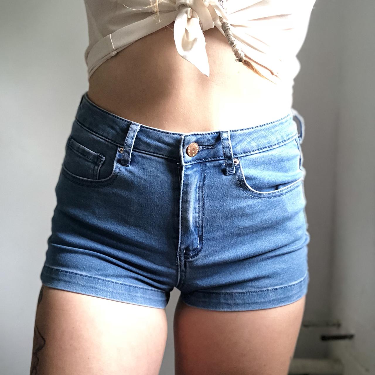 Cheeky booty shorts. Stretchy and super comfortable... - Depop