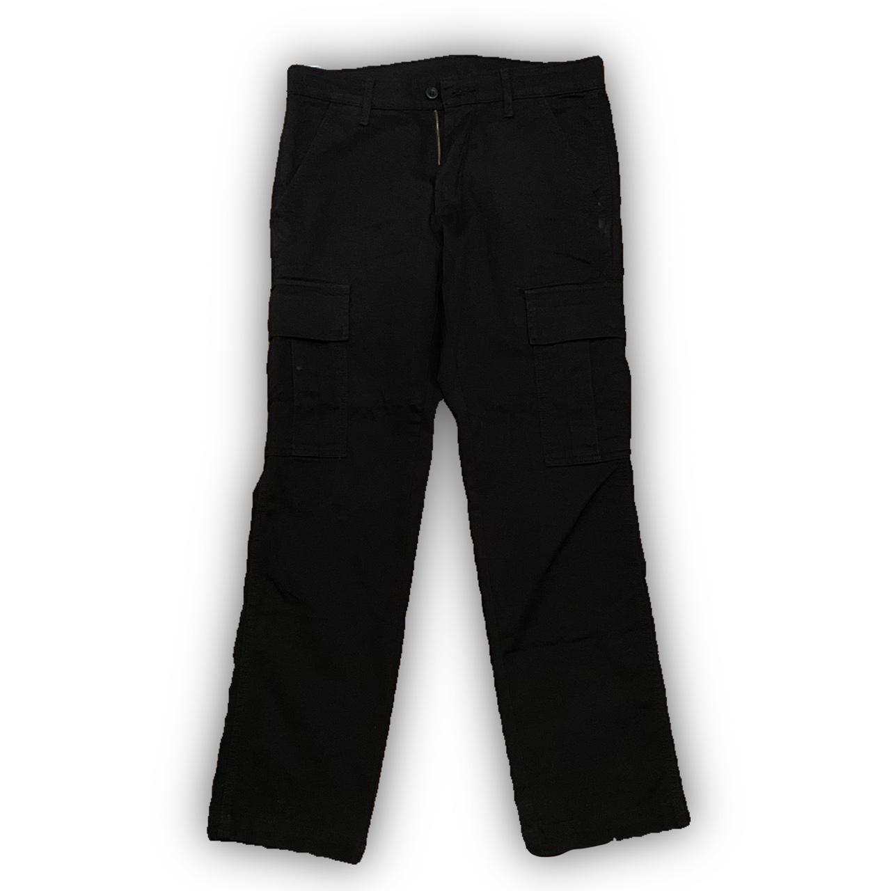 LEVIS MENS CARGO PANTS SIZE 28 x 32 BLACK STRAIGHT... Depop