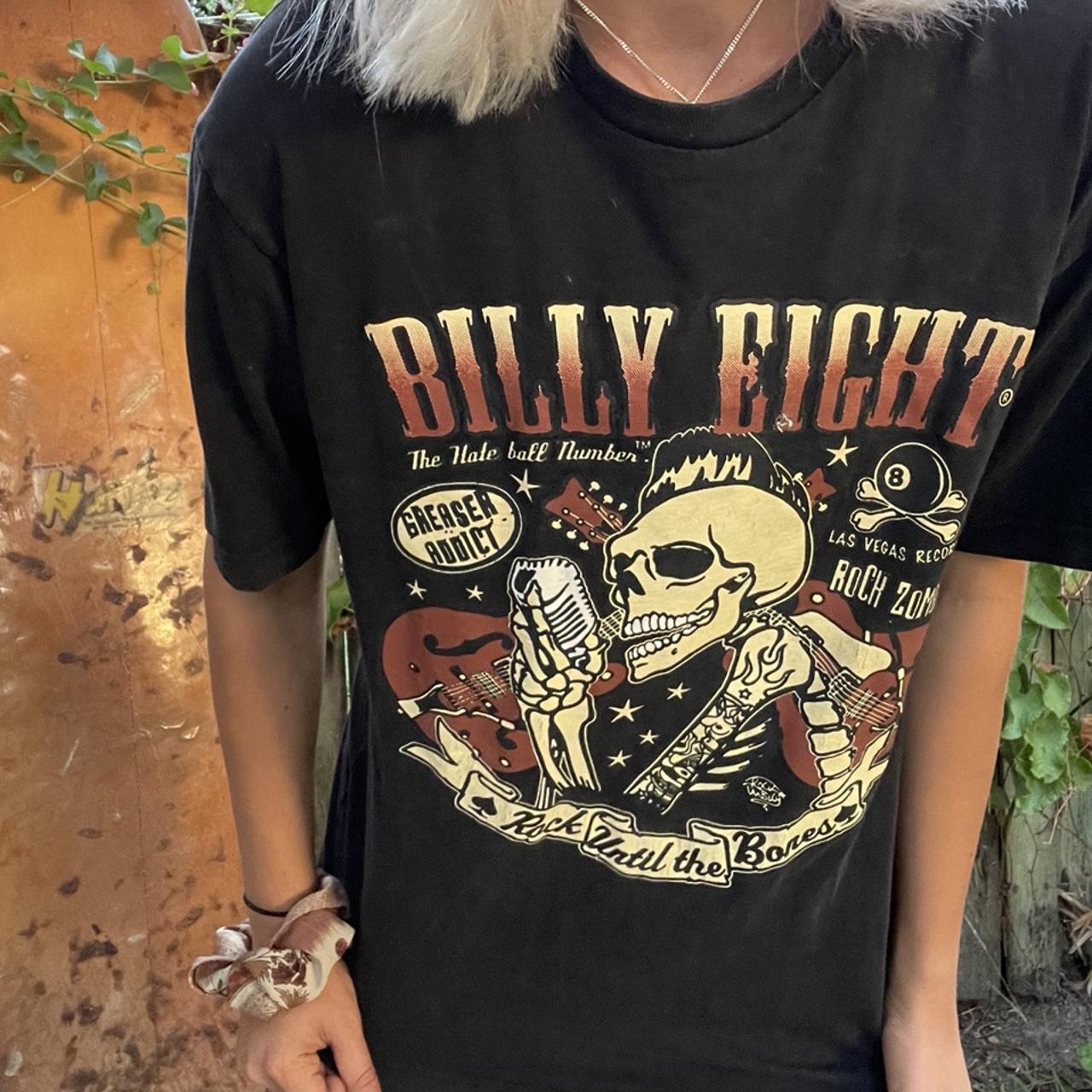 Old school BILLY EIGHT Tee 🎱🎱🎱 Size L Vintage and... - Depop