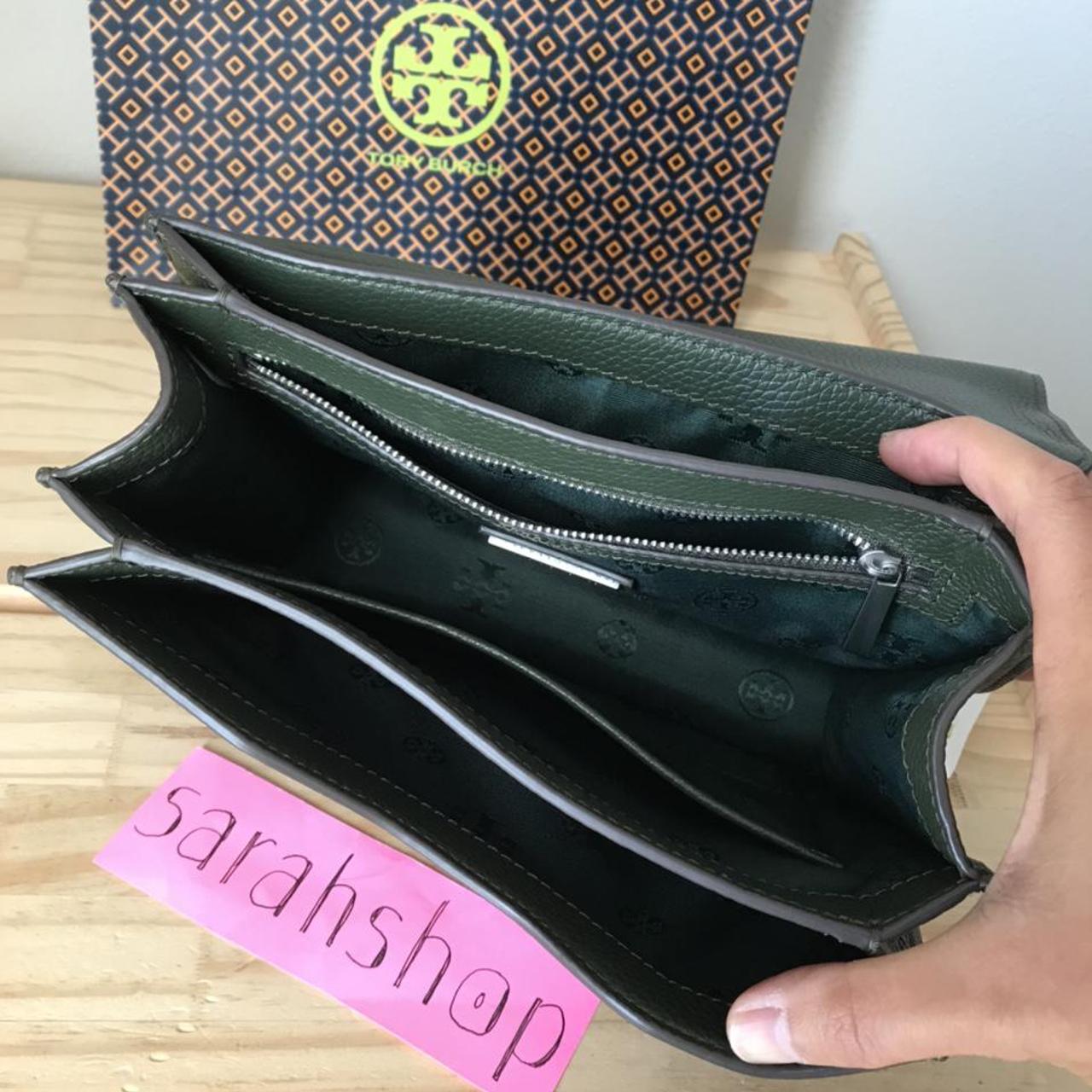 Tory Burch brown leather bucket bag with adjustable - Depop