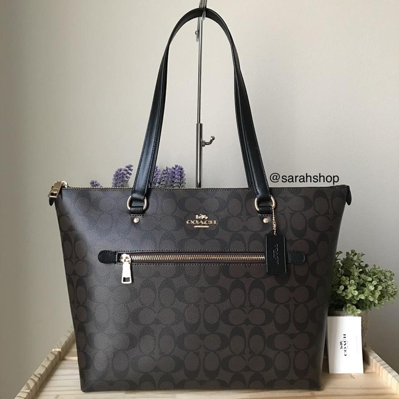 black brown coach purse