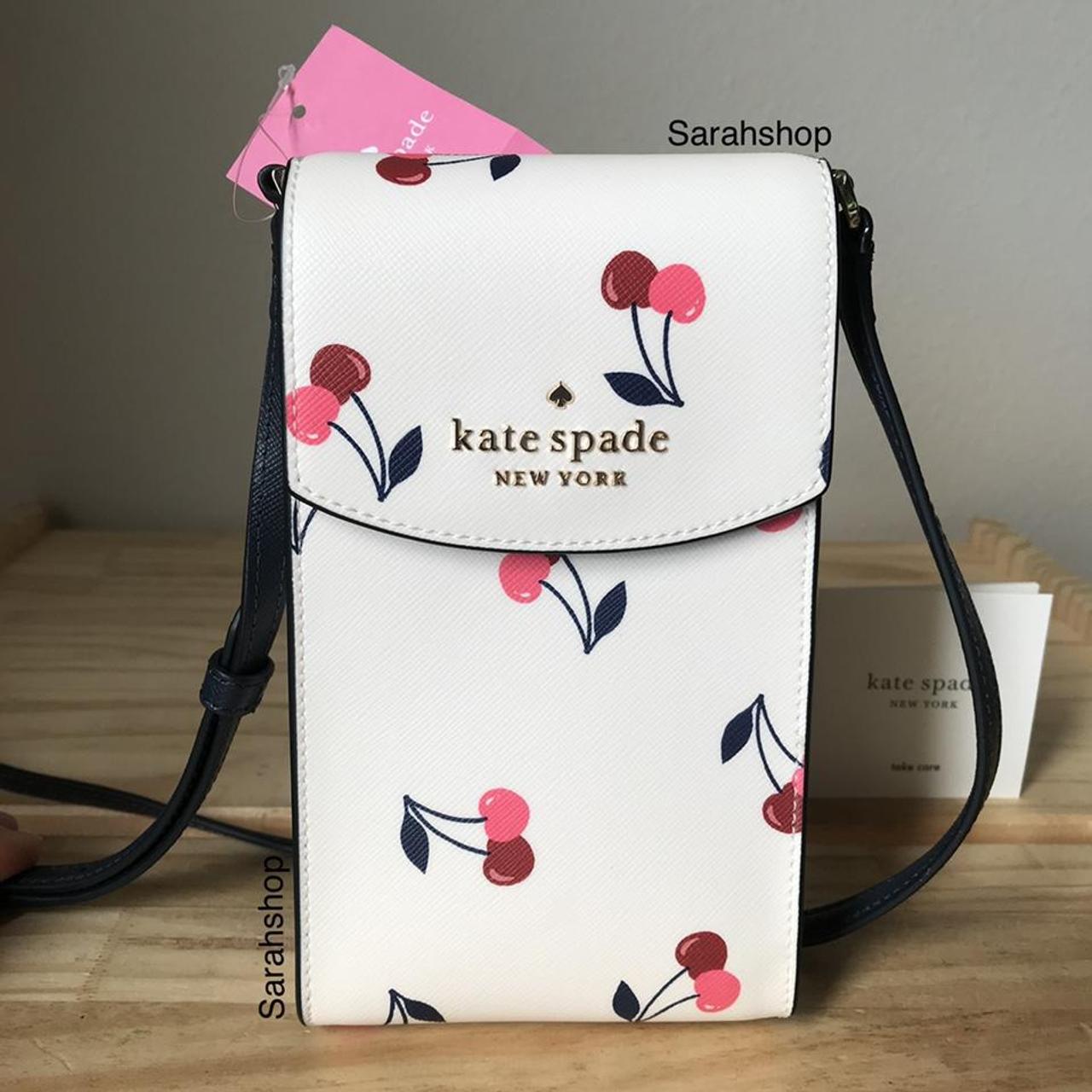 Kate spade pink and navy purse crossbody. Has a - Depop