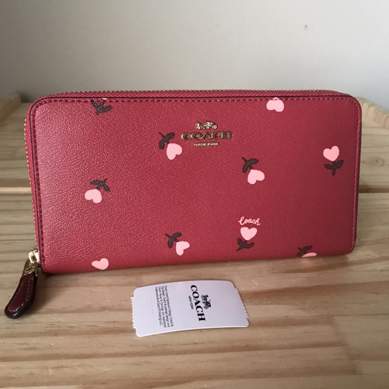 COACH®  Disney X Coach Accordion Zip Wallet With Minnie Mouse In