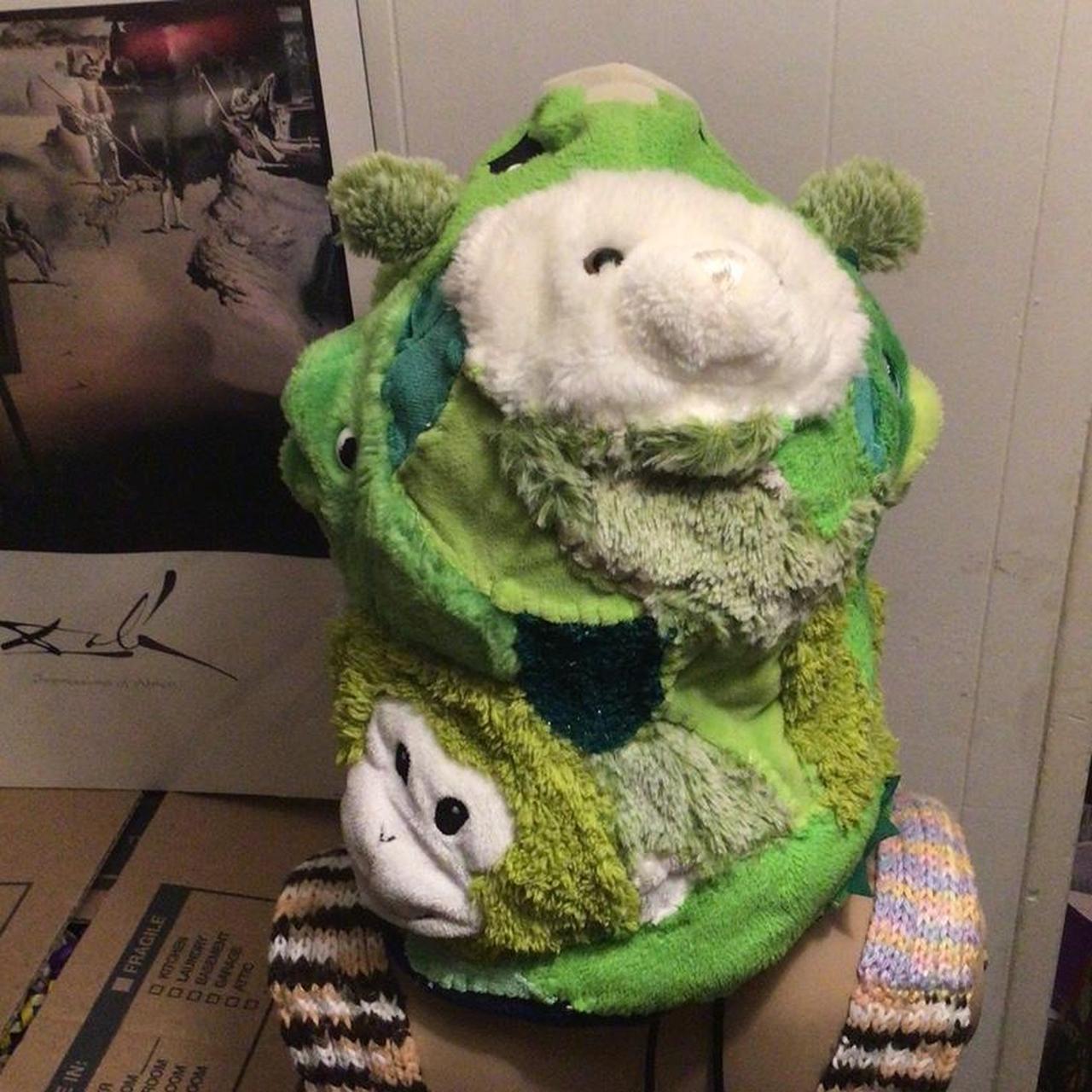 Custom 1/1 handmade green plushies stuffed animal - Depop