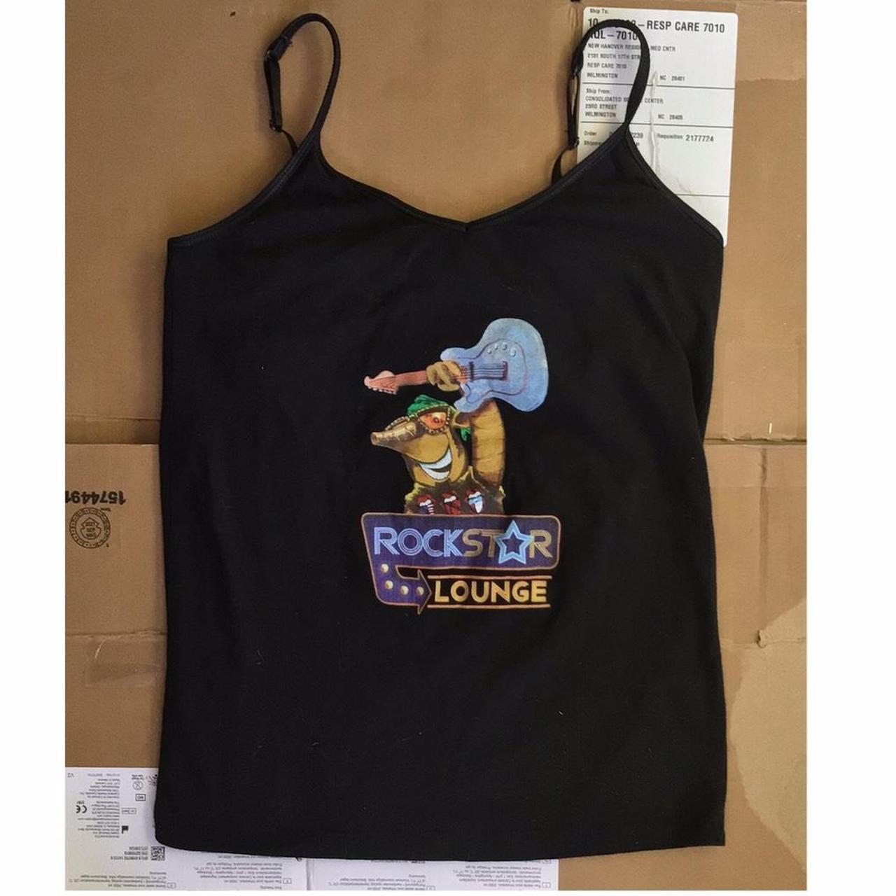Vintage style Y2k rockstar energy drink tank... Depop
