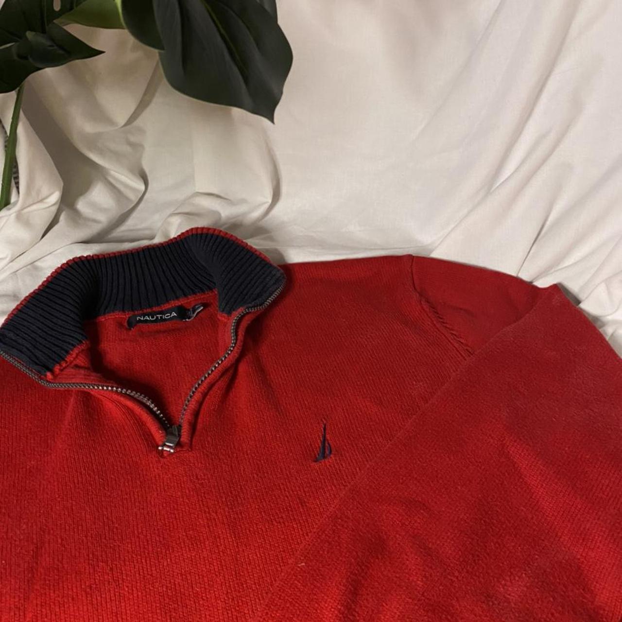 Nautica quarter zip sweater/jumper Measurements... - Depop