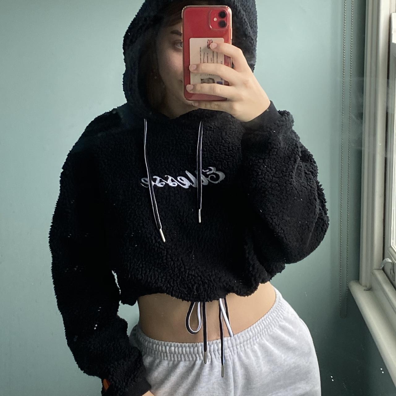 Ellesse crop top hoodie best sale