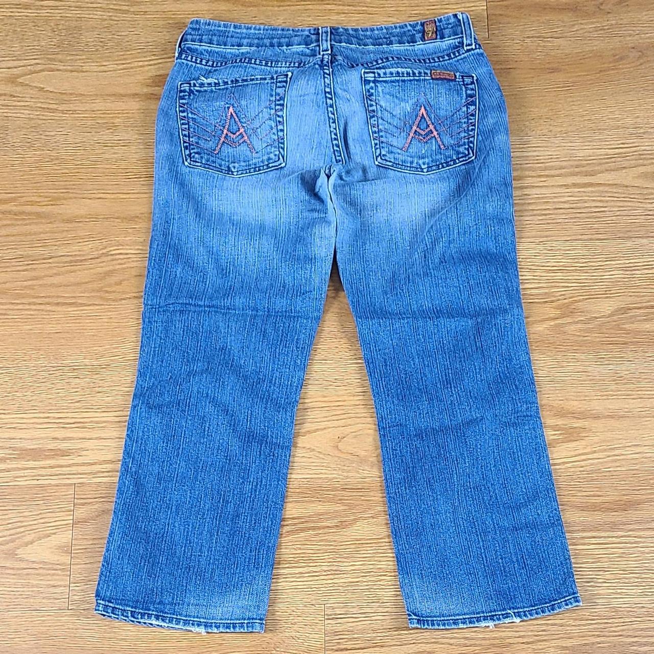 Size 7 jeans to on sale inches