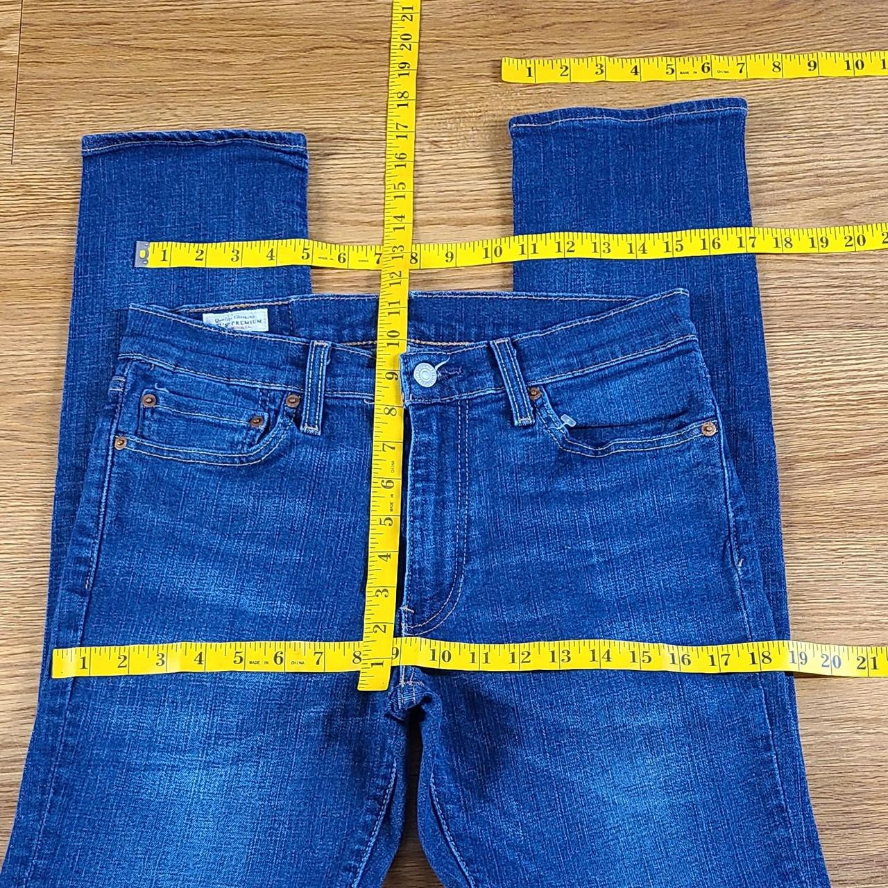 LEVI'S BIG (E) 511 MID-RISE DARK WASH LIKE NEW FEEL... - Depop