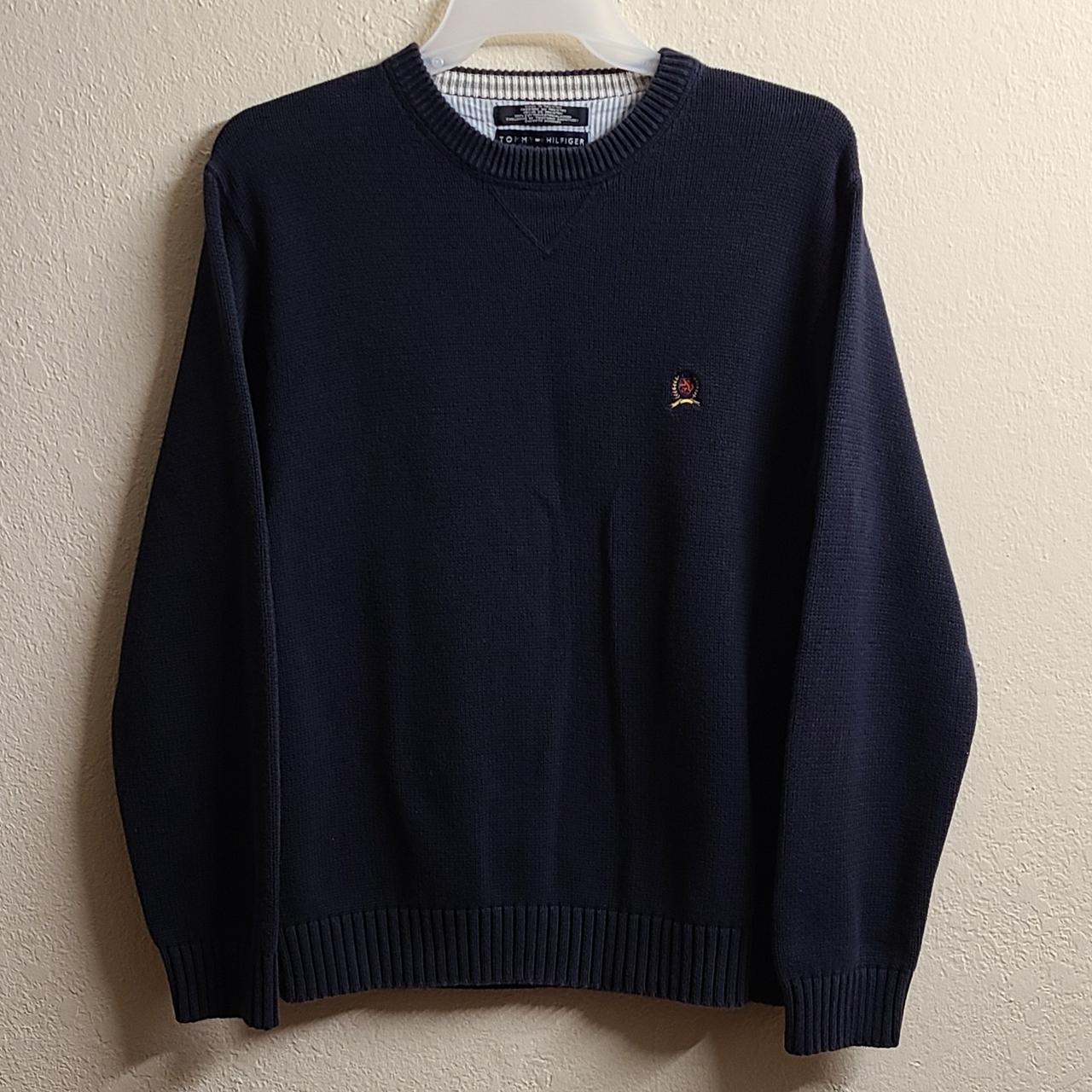 Tommy Hilfiger Men's Navy Jumper | Depop