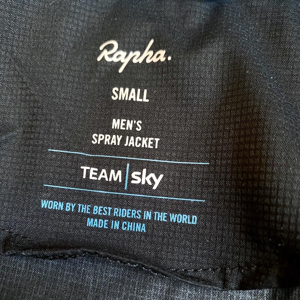 Rapha Team Sky Mens Spray Jacket Cycling Size S - Depop