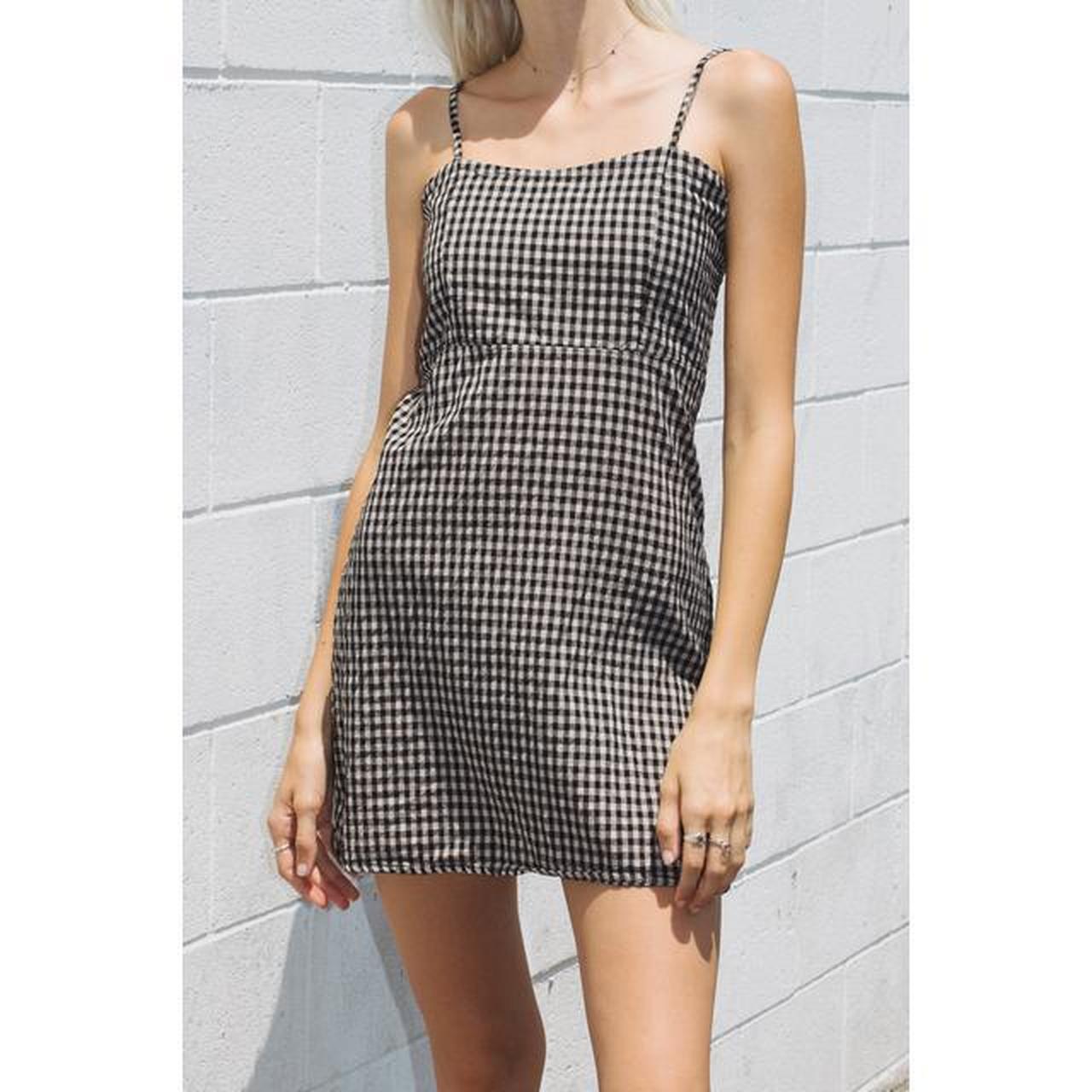 gingham dress brandy melville