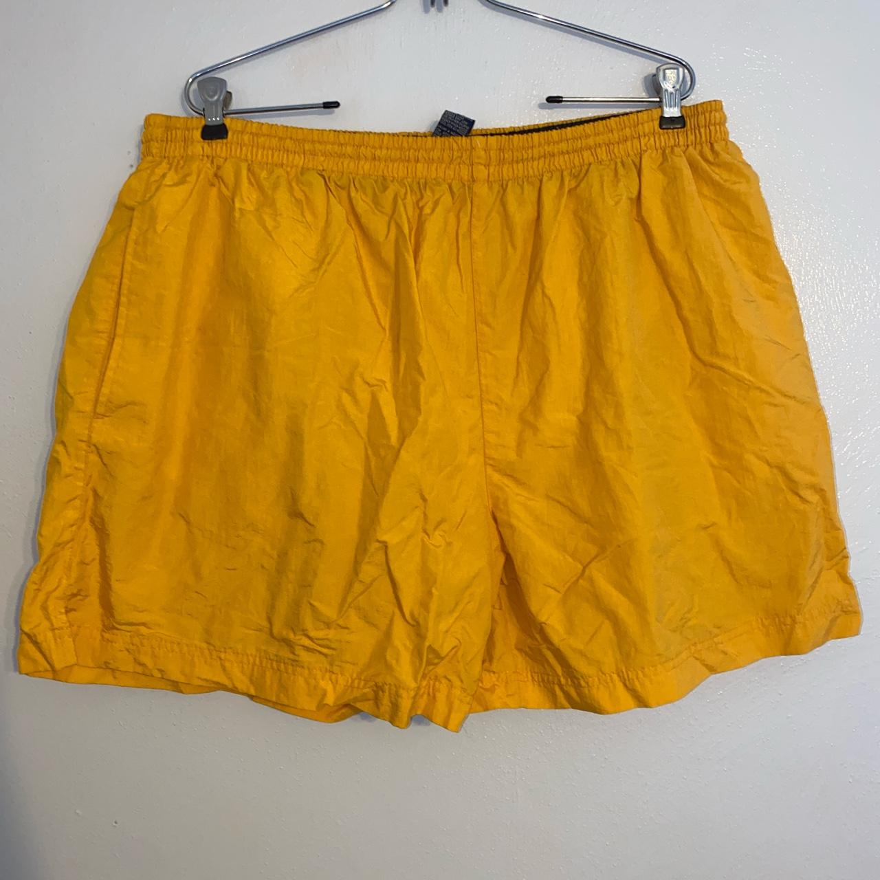 Yellow Swim Shorts With pockets! Netting on... Depop