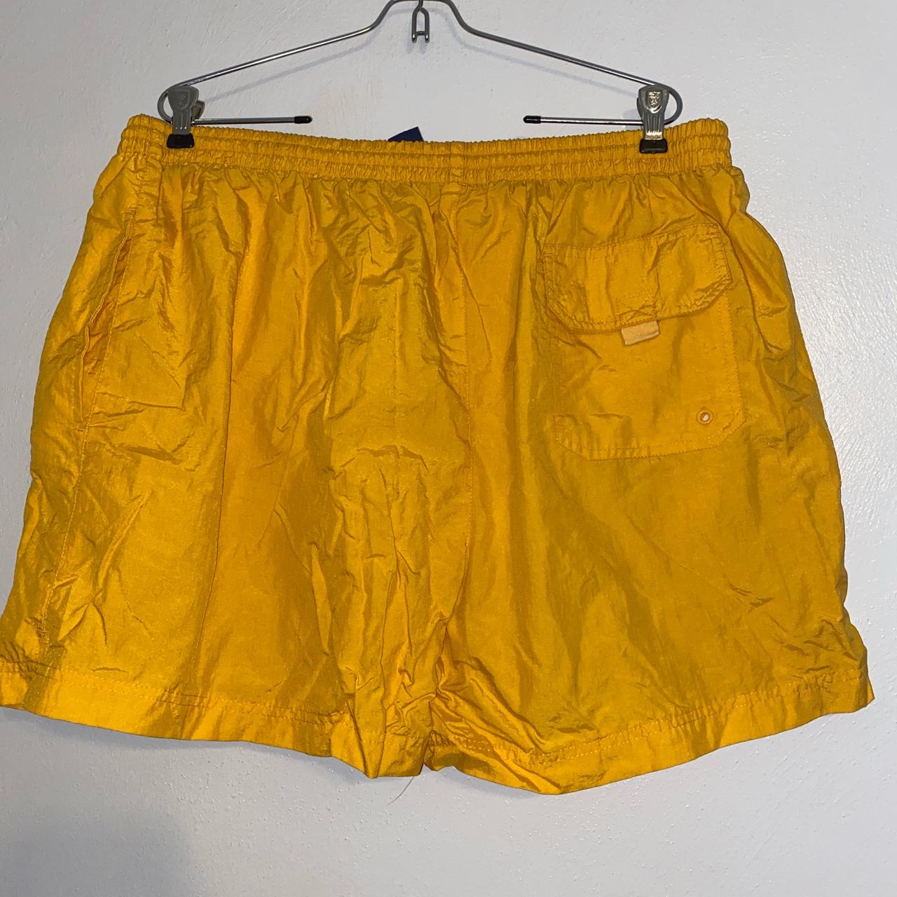 Yellow Swim Shorts With pockets! Netting on... Depop