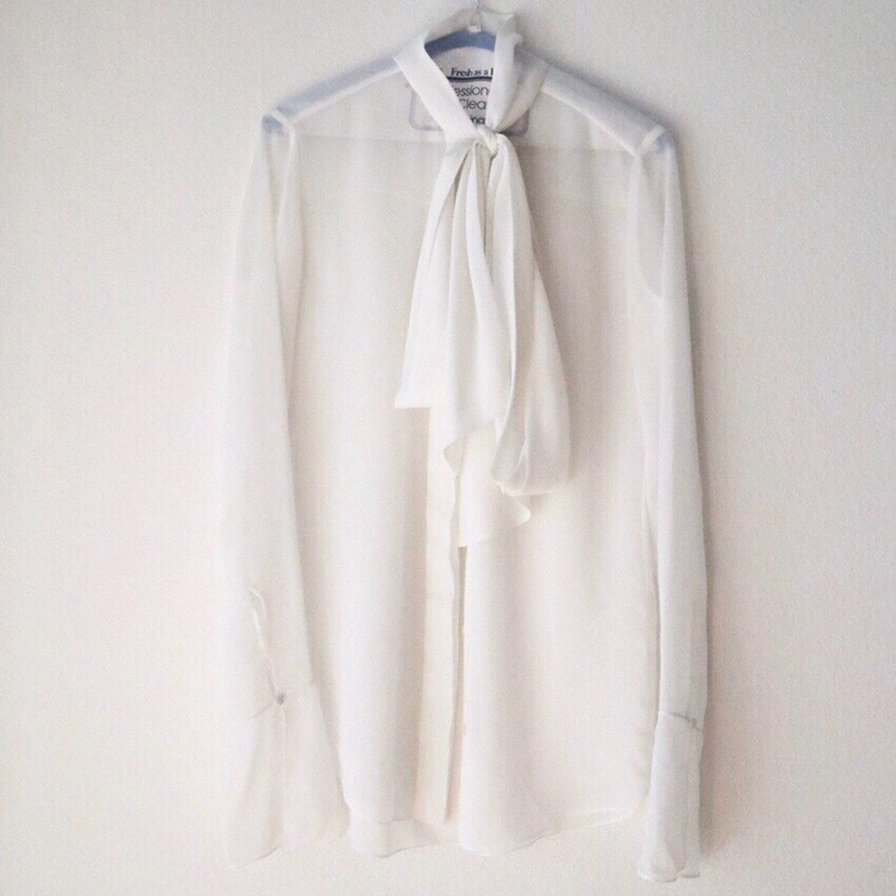 Chloé Women's White Blouse | Depop