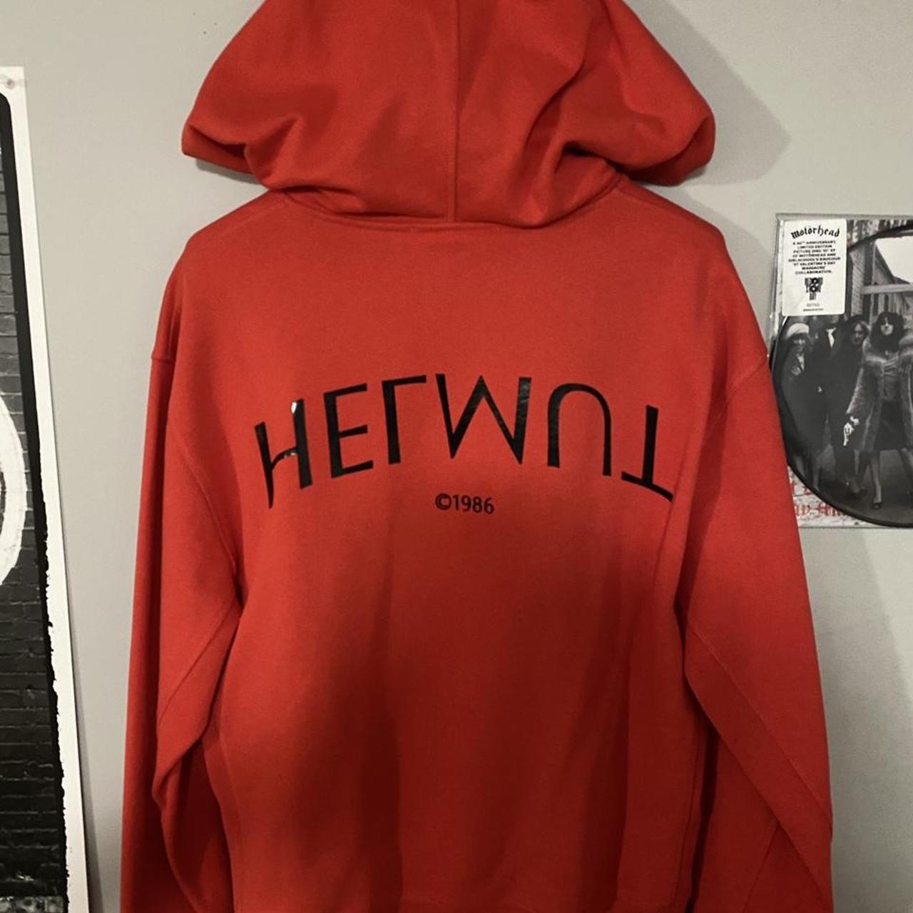 Helmut lang best sale logo hack hoodie