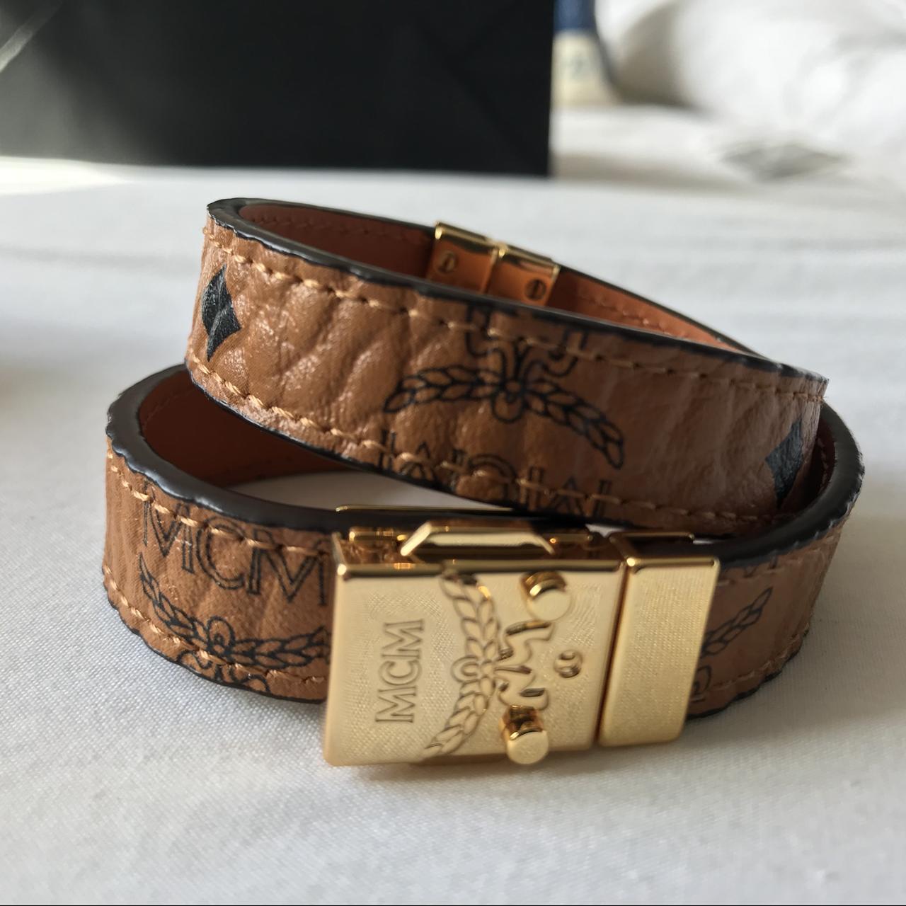 MCM gold bracelet Brand New with box bag Depop