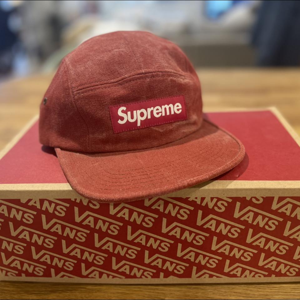 Supreme Washed Denim Camp Cap (SS18 I believe) box... - Depop