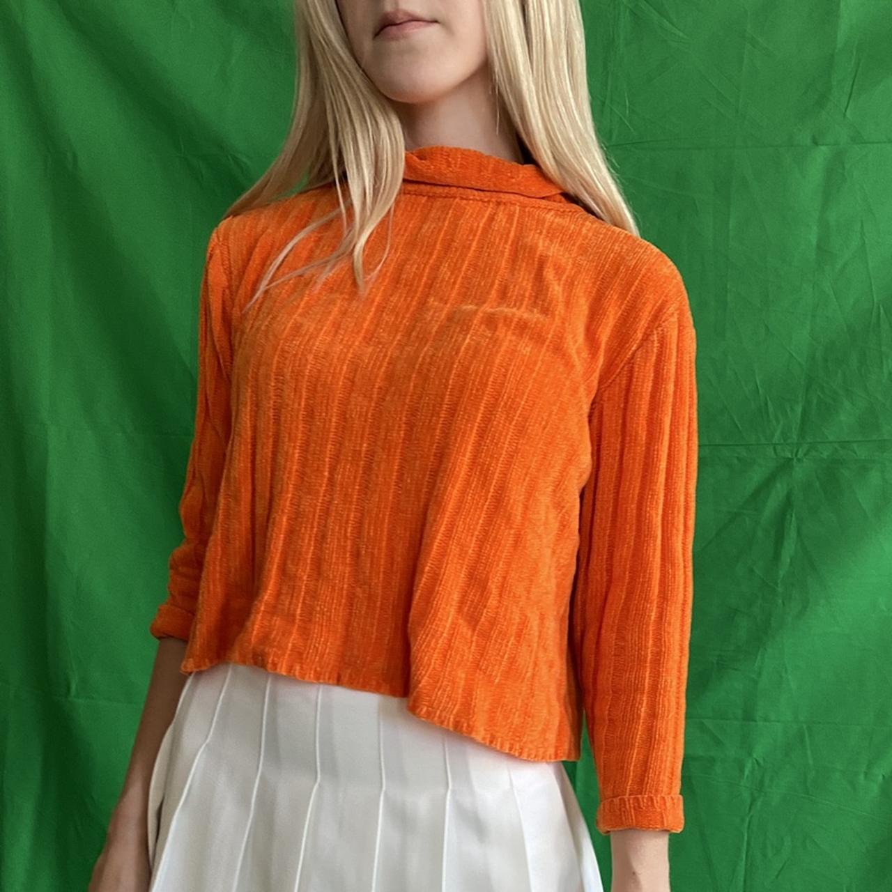 🧡 Bright Orange Vintage Turtleneck Sweater From The Depop 4241