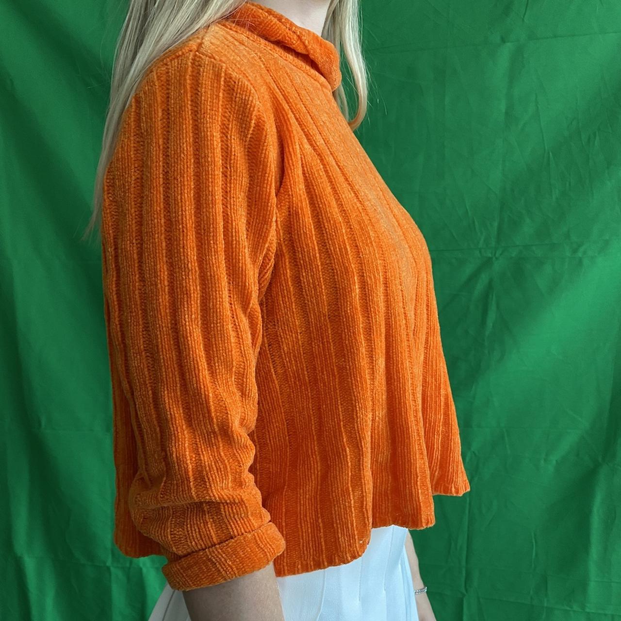 🧡 Bright Orange Vintage Turtleneck Sweater From The Depop 3032