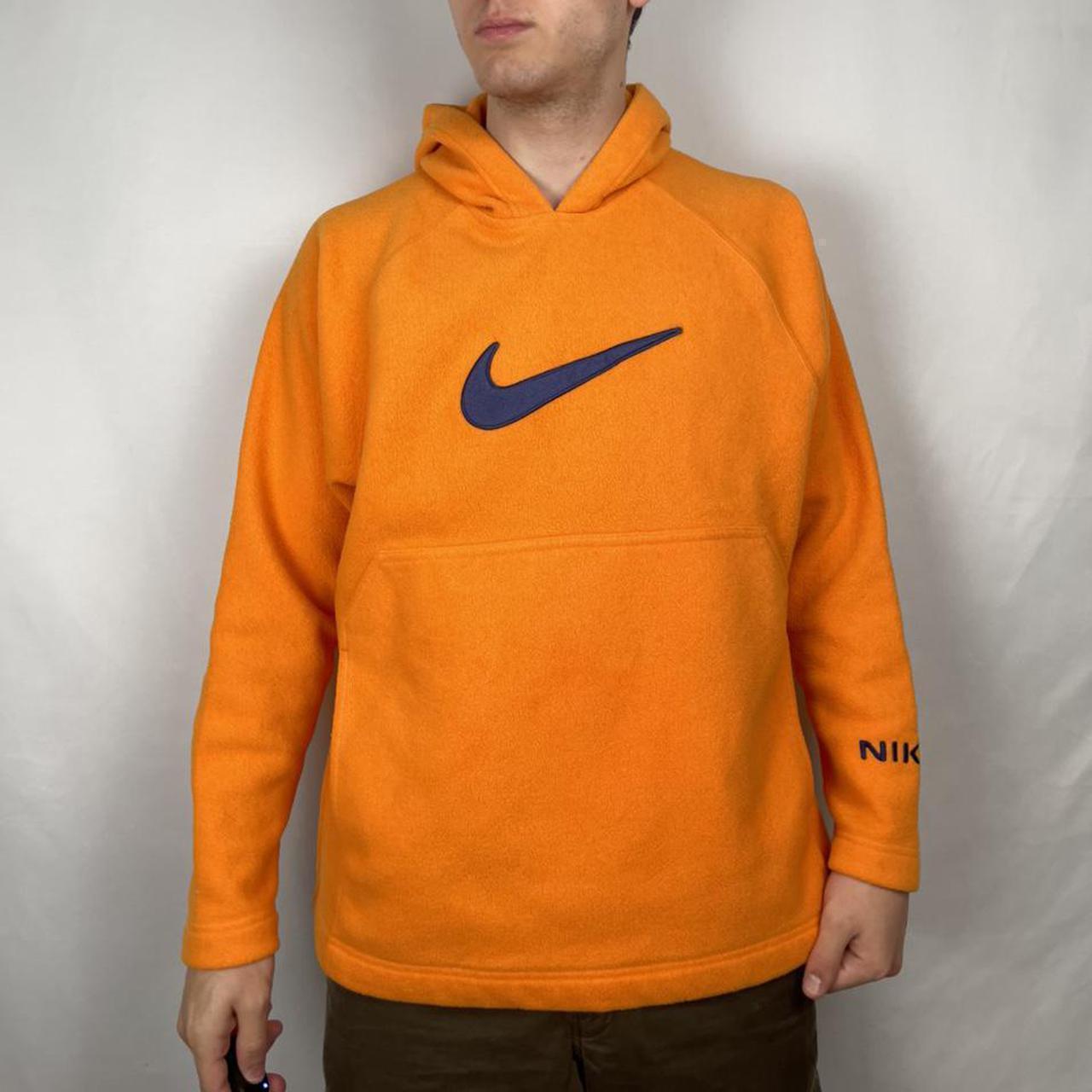 bright orange nike sweatshirt