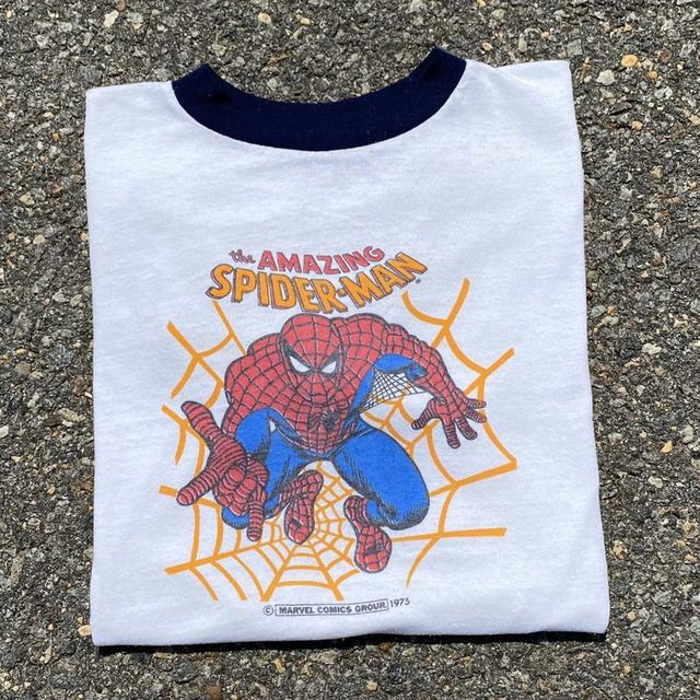 1975 SPIDER-MAN vintage リンガーTシャツ www.iqueideas.in