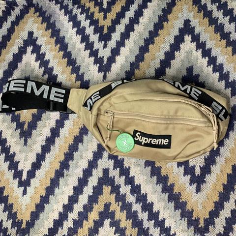 supreme fanny pack beige