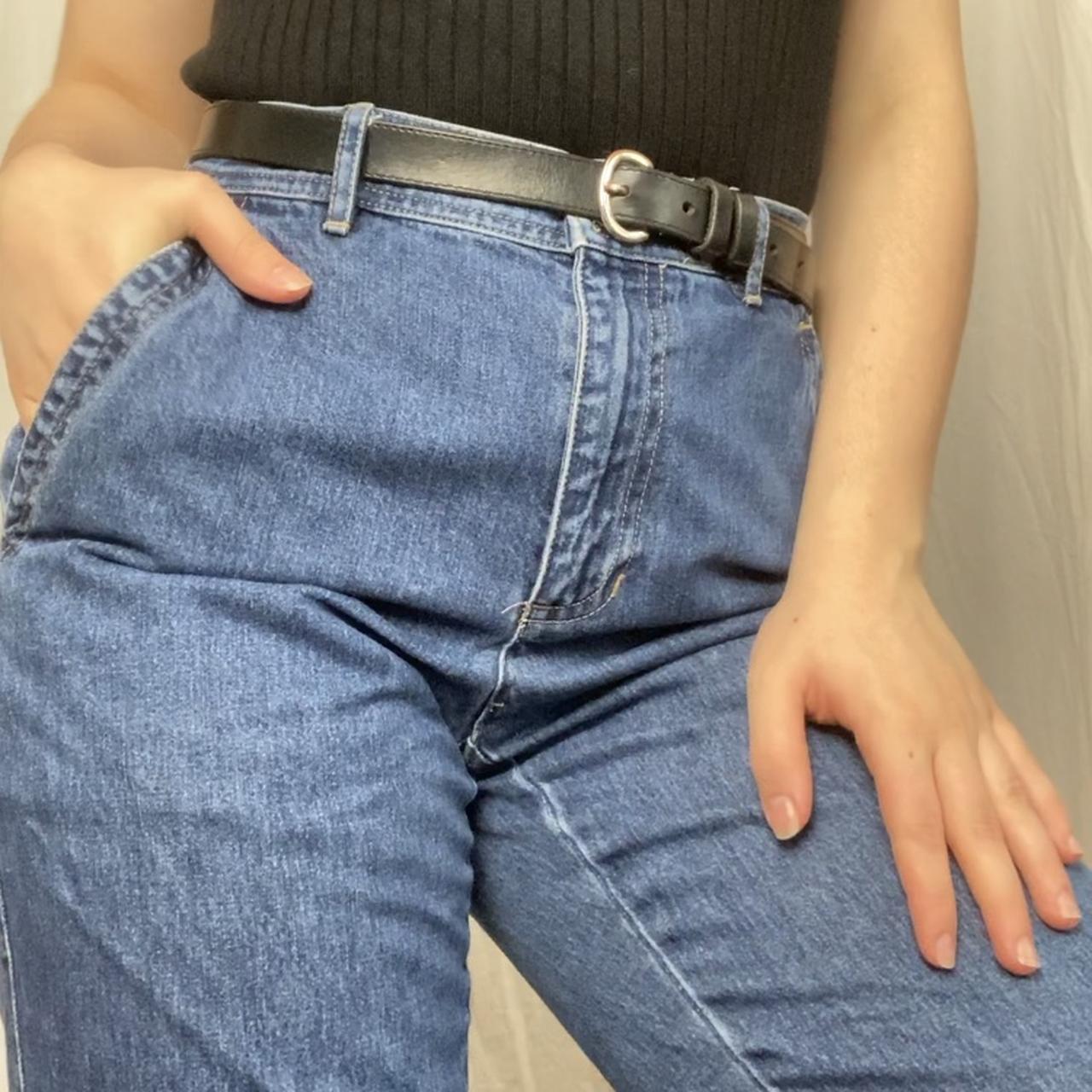 80s High Waisted One Back Pocket Jeans These... - Depop