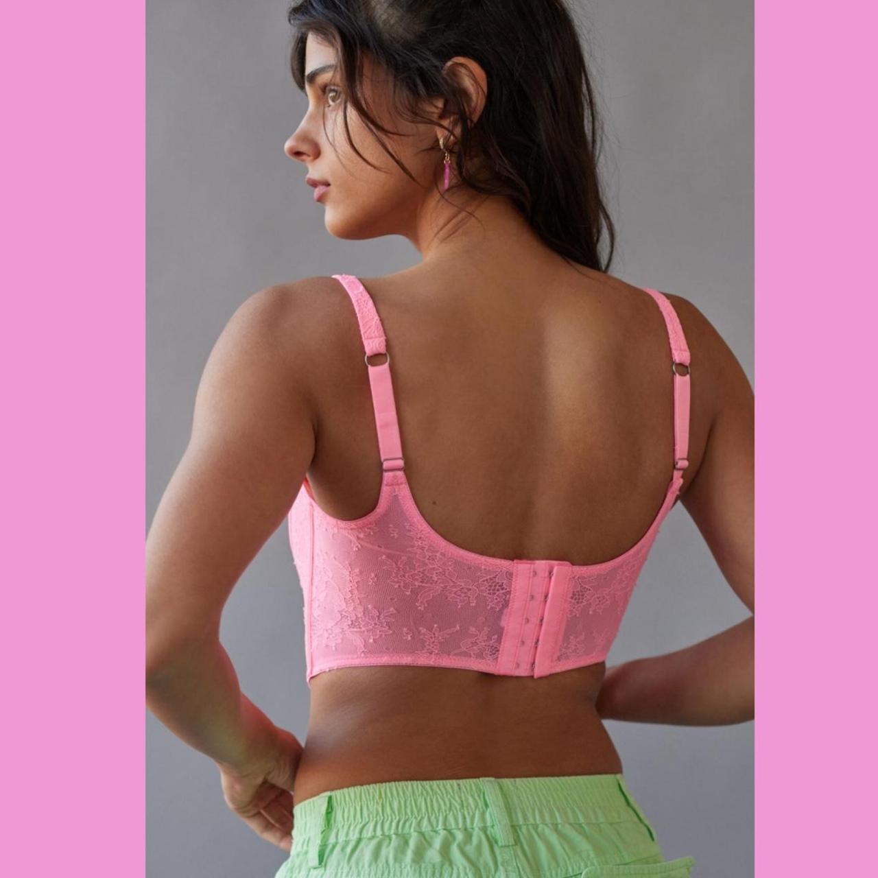 Out From Under Donatella Diamante Corset in Pink, Women's at Urban  Outfitters