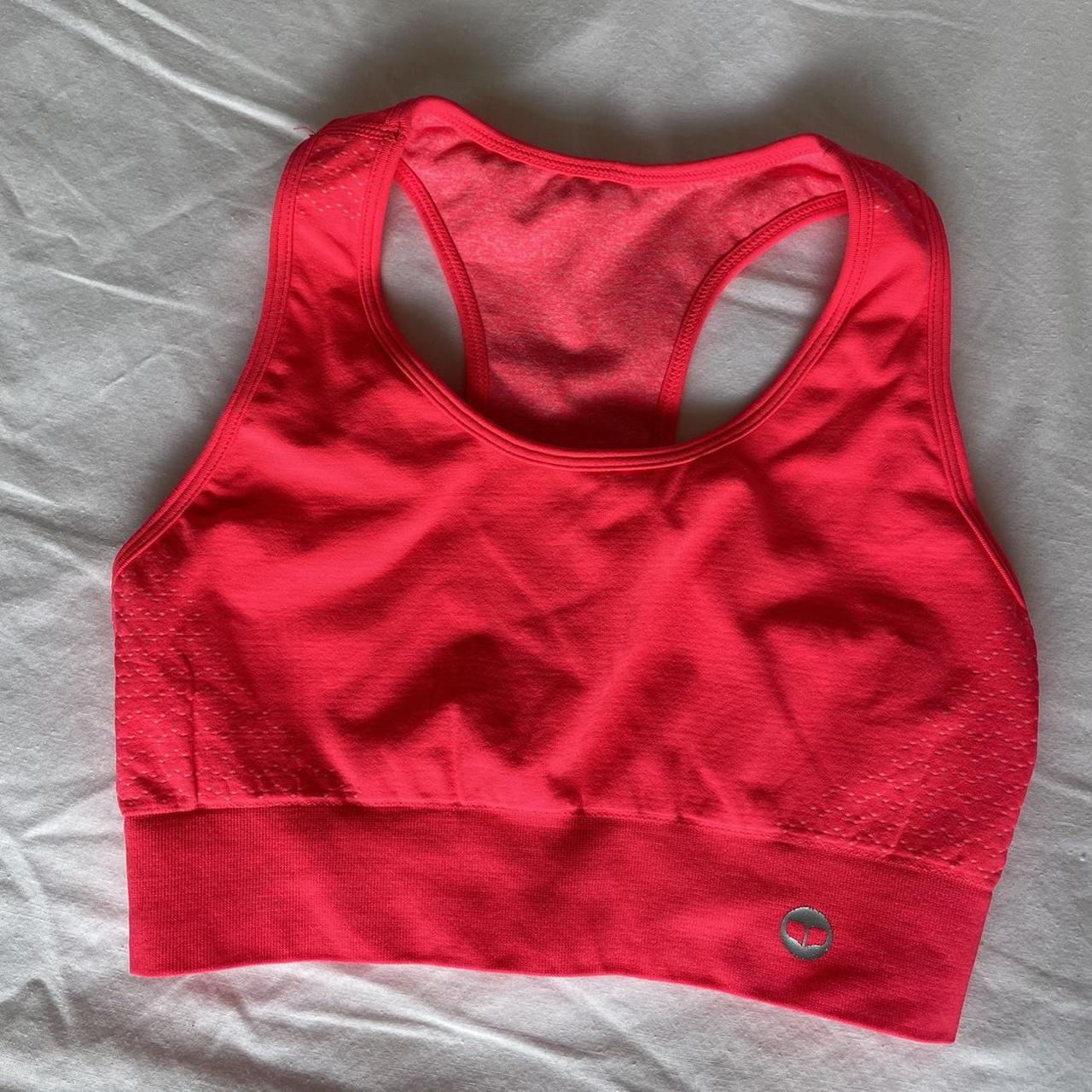 Neon Pink Sports Bra Size S - Depop