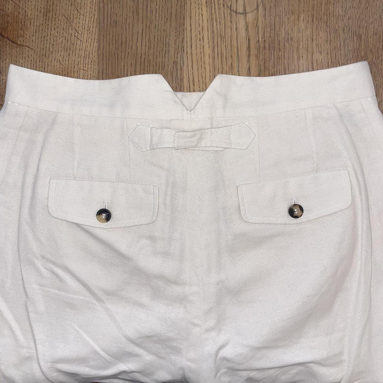 Private White VC Cream Cotton Trousers Size 32W... - Depop