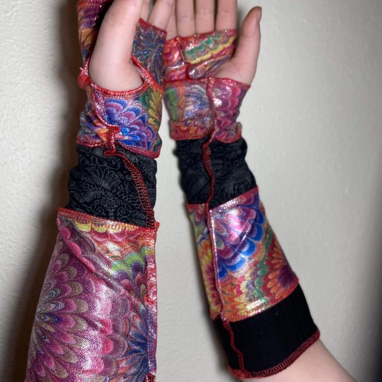 Handmade patchwork arm warmers Completely handmade... Depop