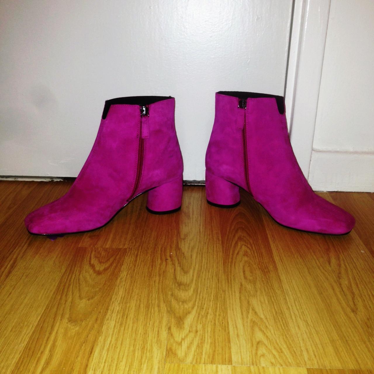 Topshop pink sale ankle boots