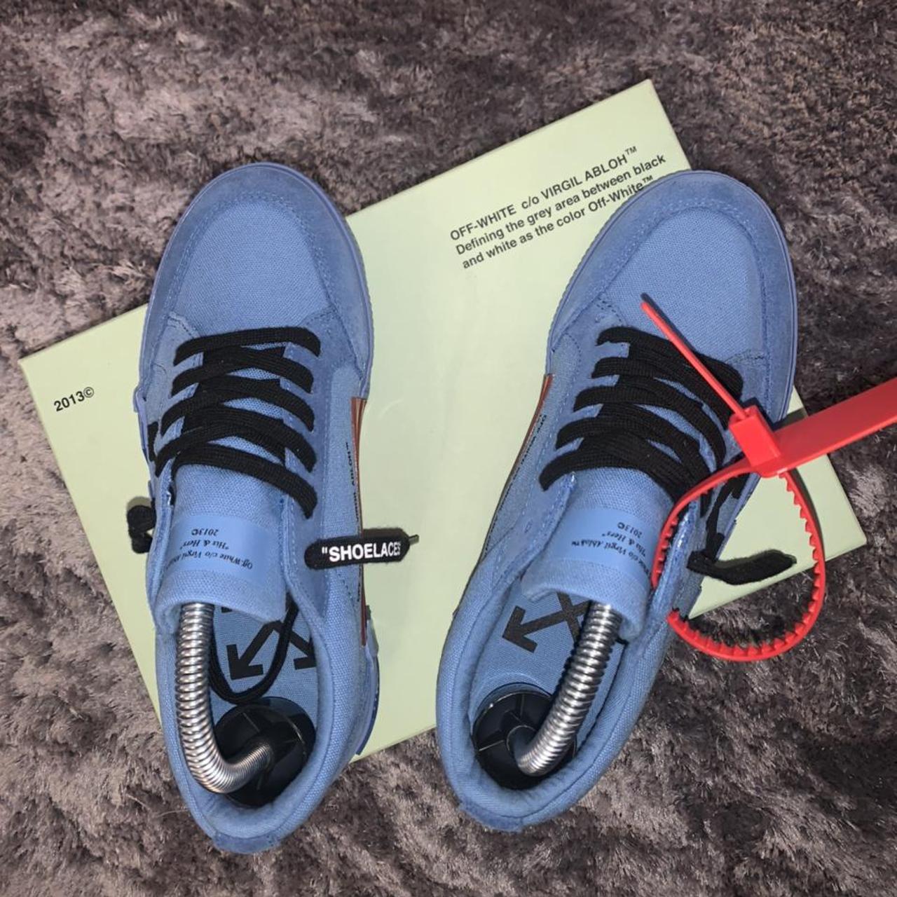 off white vulcanized light blue