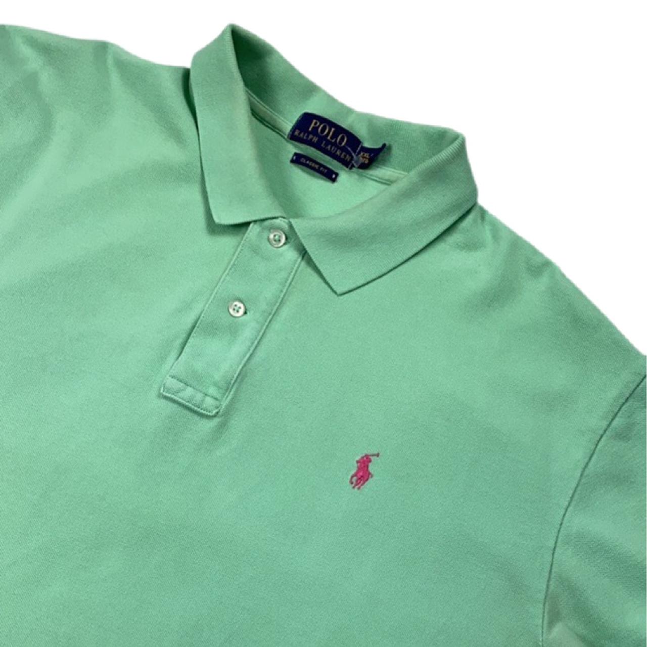 Ralph Lauren vintage lime green polo • Size XXL •... - Depop