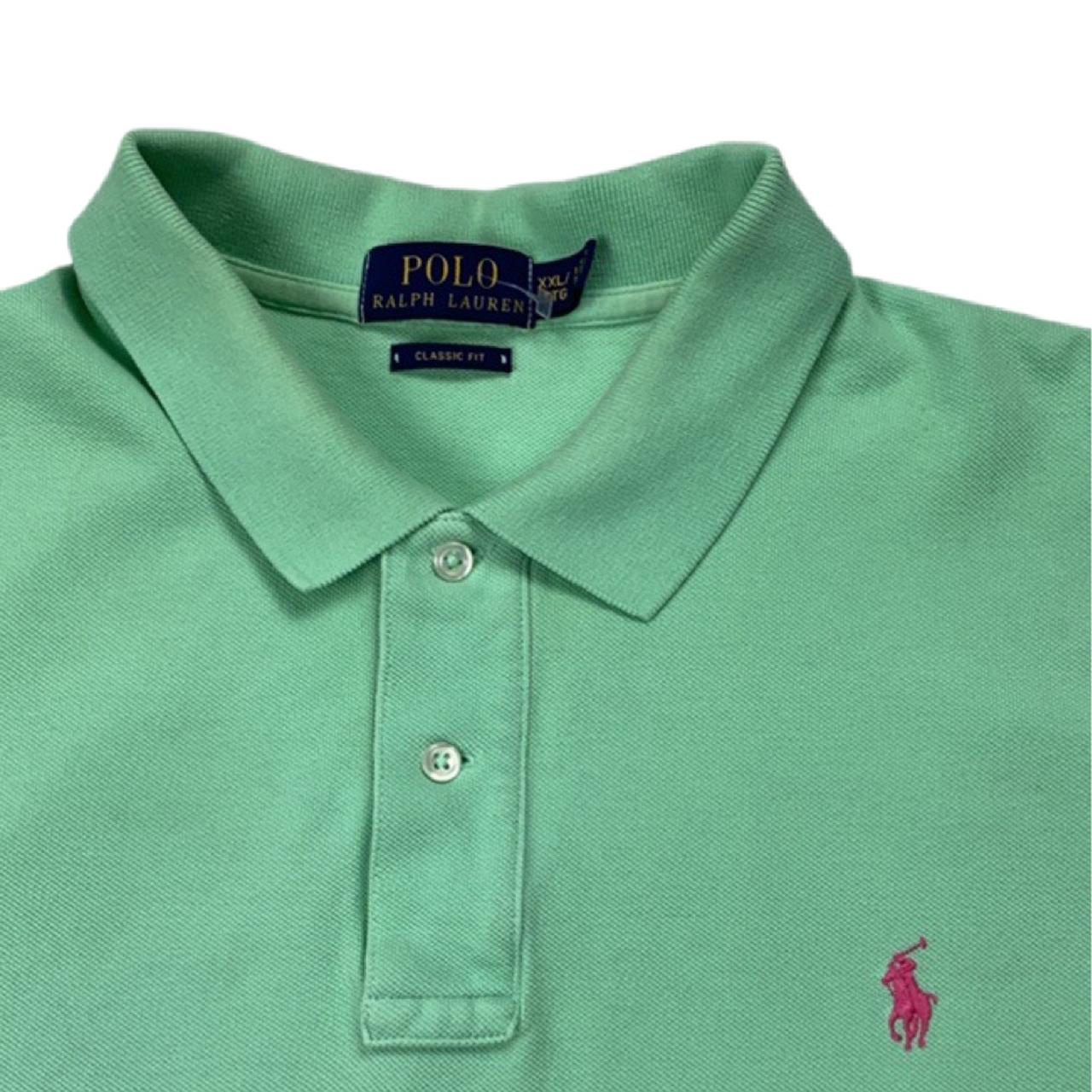 Ralph Lauren vintage lime green polo • Size XXL •... - Depop