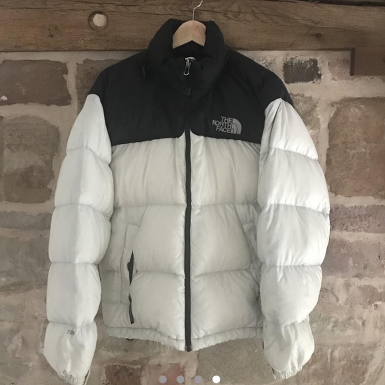 north face nuptse jacket cream