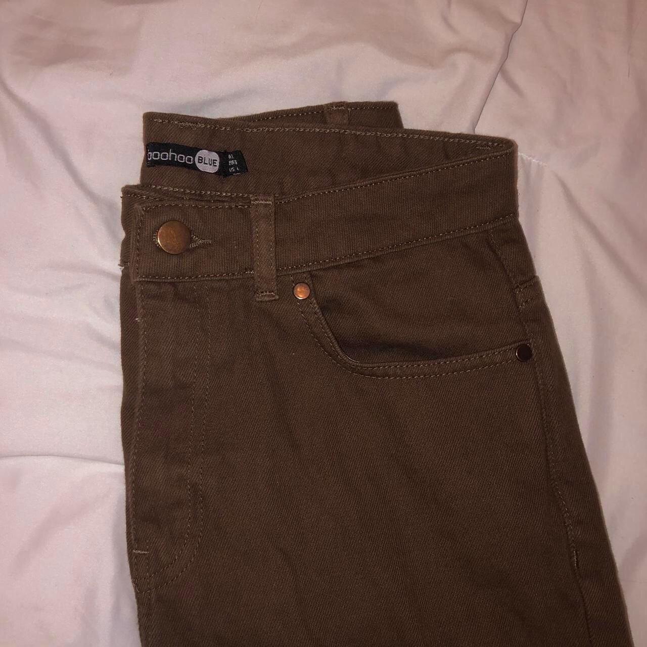 Boohoo straight leg Brown Jeans!! -Perfect... - Depop