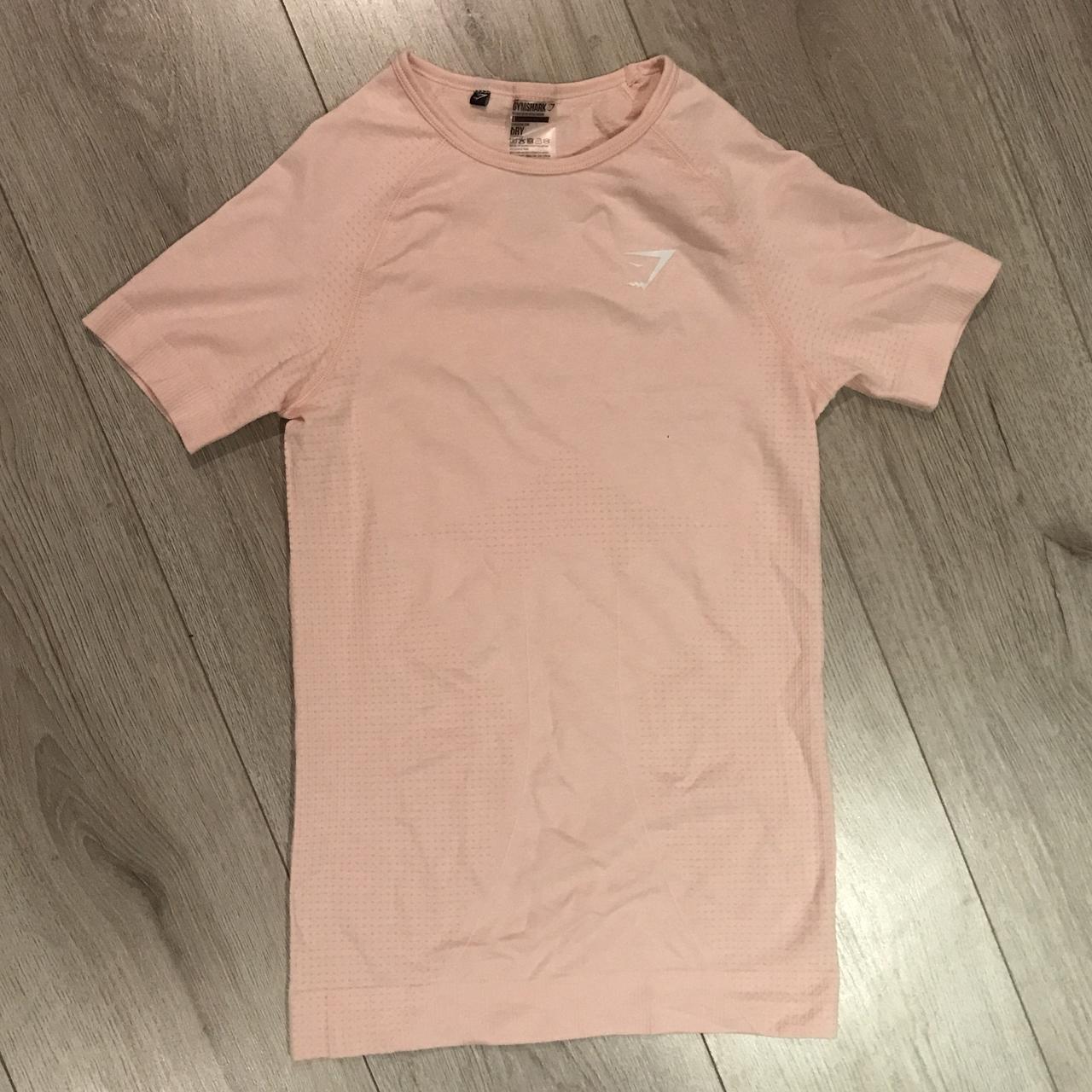 Gymshark vital seamless t-shirt Blush nude marl - Depop