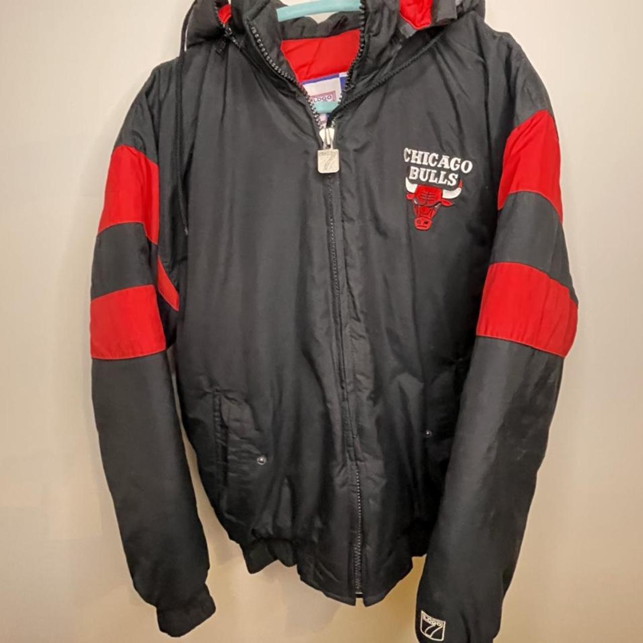 Vintage 90's Chicago Bulls Starter Hooded Winter Jacket - Kids