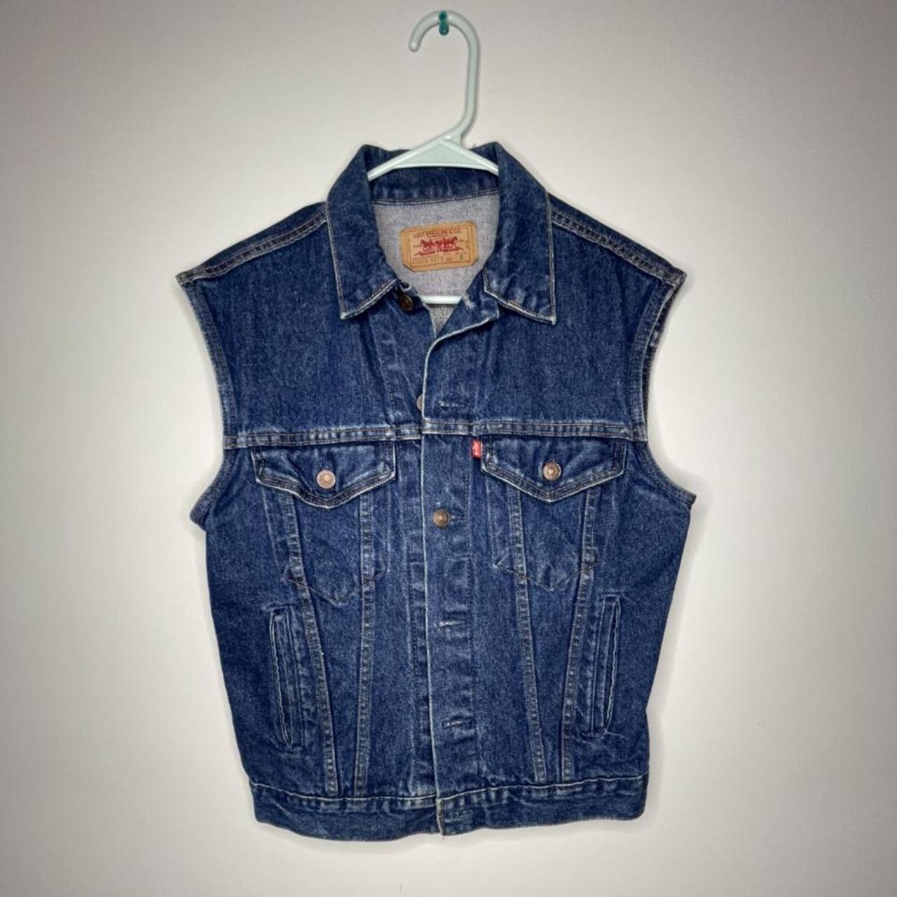 Levi's jean best sale vest womens