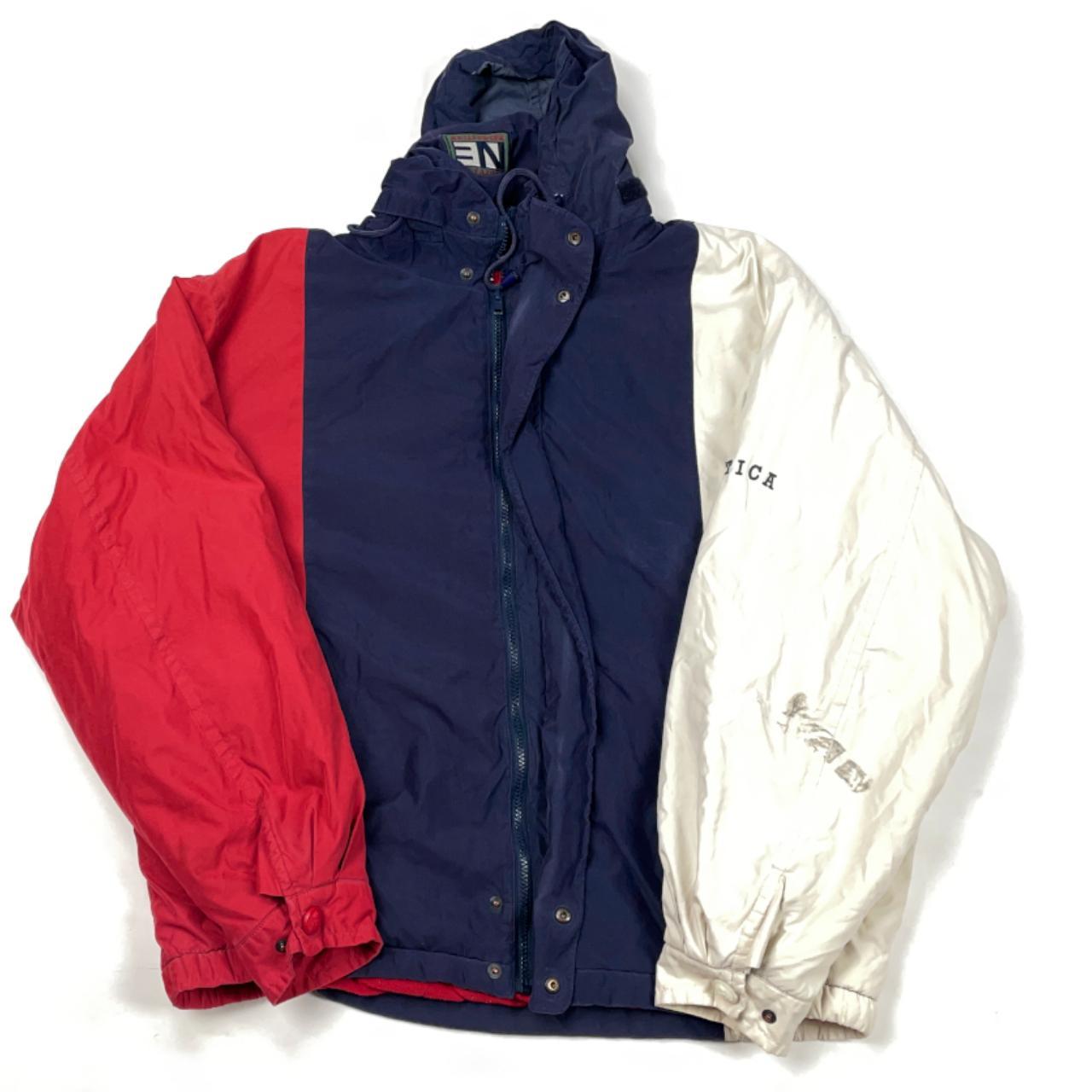 Nautica colorblock jacket, Red/white/blue