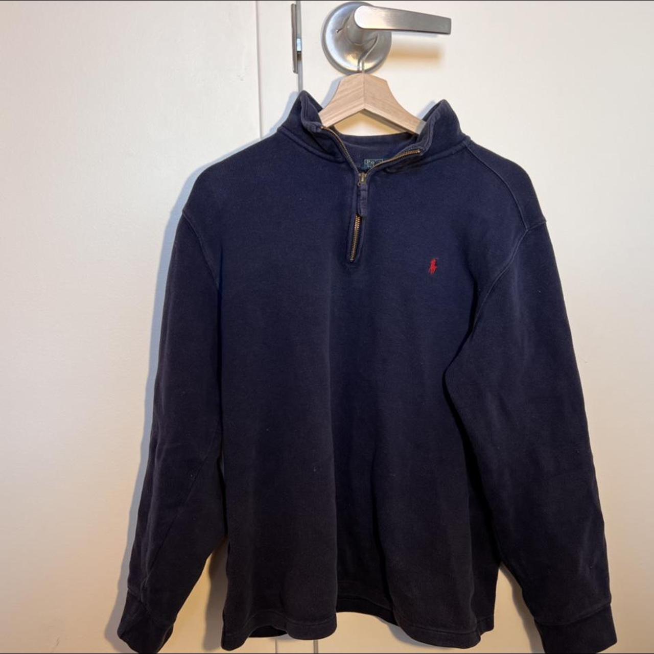 Men’s Polo Ralph Lauren Quarter Zip Sweatshirt Size... - Depop