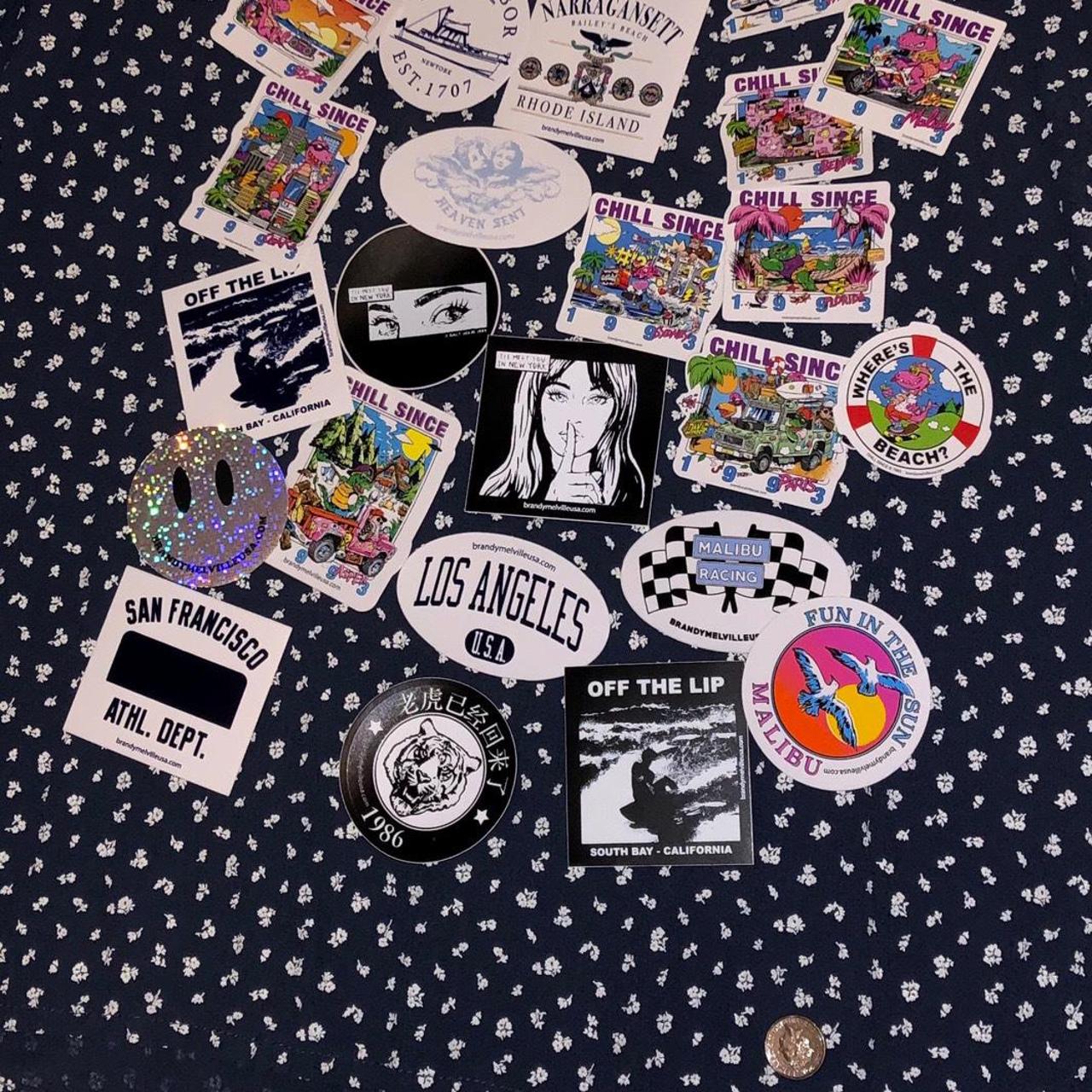 free-postage-26-rare-brandy-melville-stickers-depop