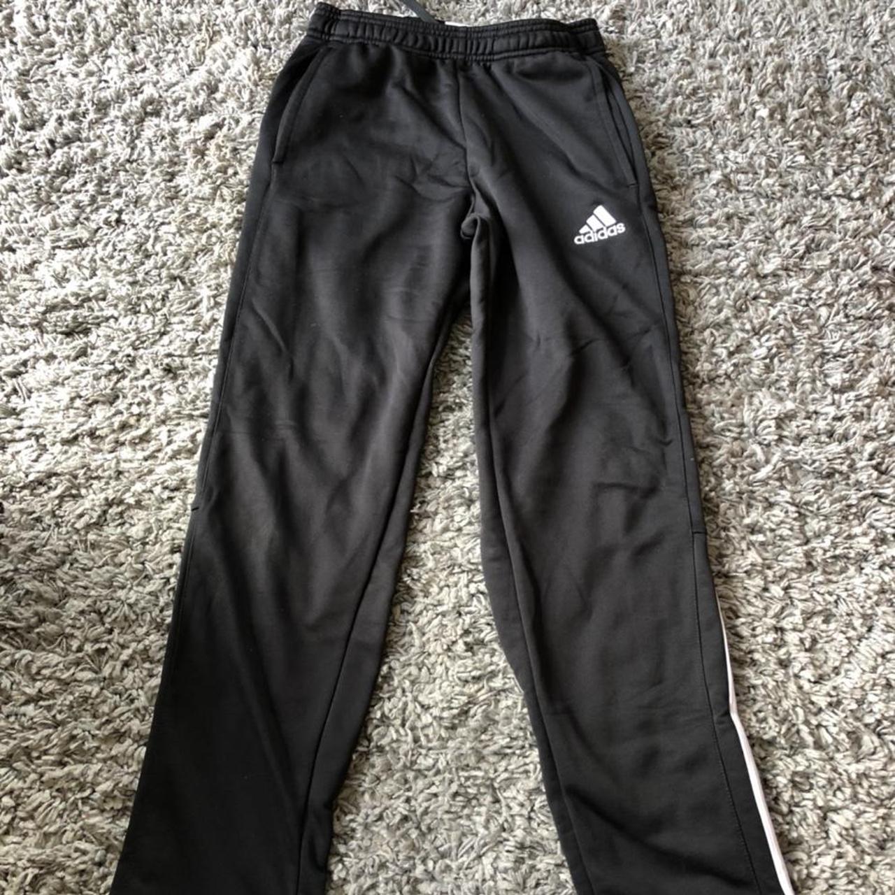 mens adidas open hem tracksuit bottoms