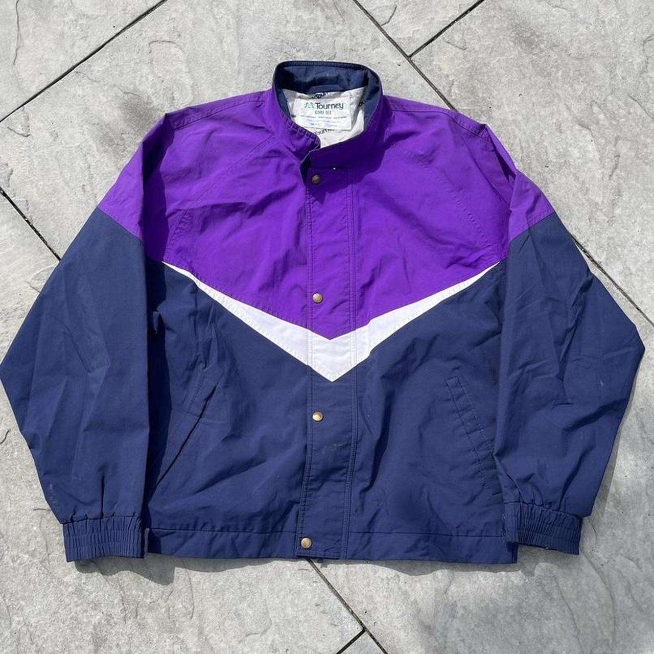 Men's Purple and Navy Jacket | Depop