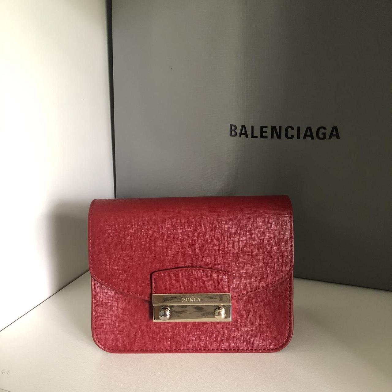 ️ red furla mini bag ️ THE most versatile bag -... - Depop