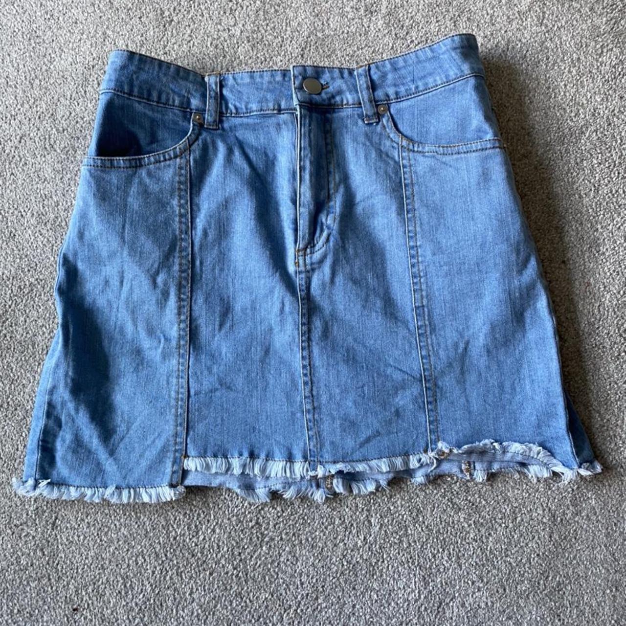 Forever 21 Women's Blue Skirt | Depop